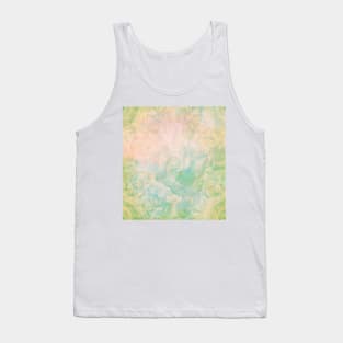 Faded butterfly and mandala in green Tank Top